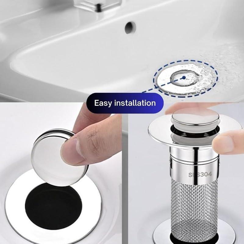 Stainless Steel Sink Hair Filter & Drain Stopper